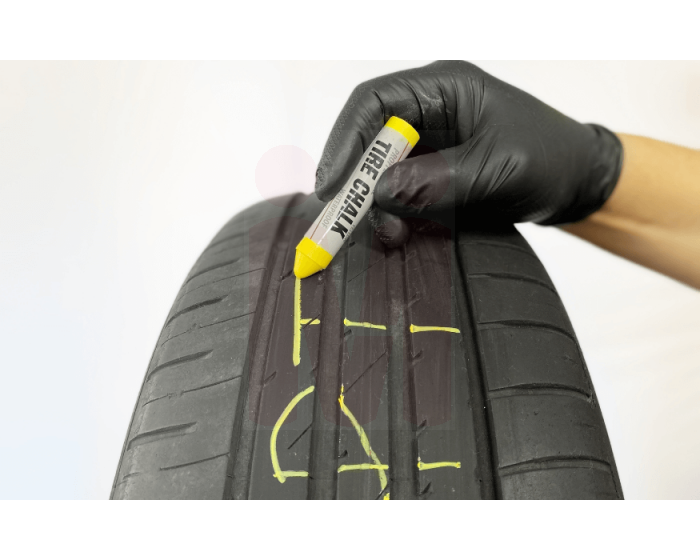 Tire chalk yellow