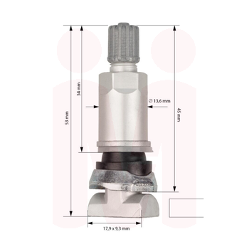Вентиль TPMS металлический Schrader Gamma (TPMS72-20-438) фото 9